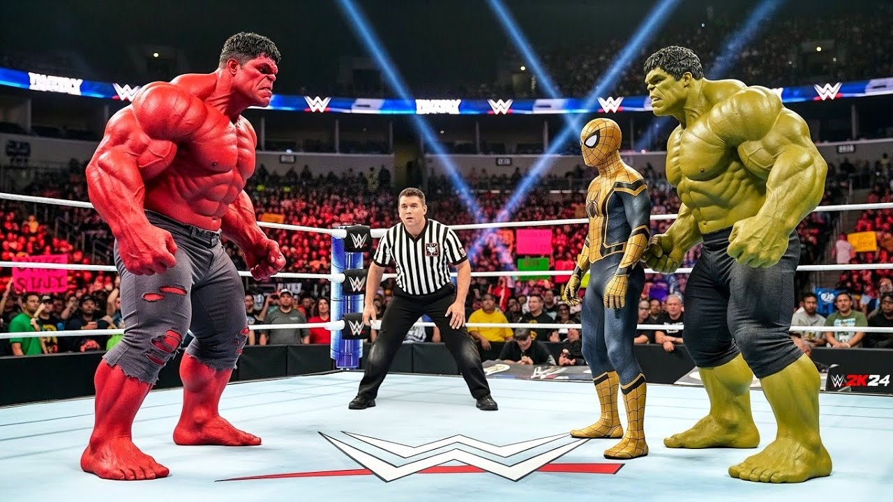 КРАСНЫЙ ХАЛК против ЖЕЛТОГО ЧЕЛОВЕКА-ПАУКА и ЖЕЛТОГО ХАЛКА — ЭПИЧЕСКАЯ БИТВА!