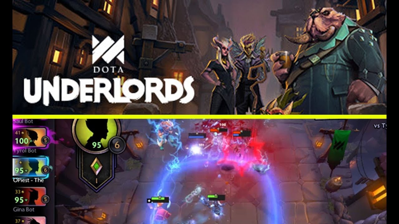 DOTA UNDERLORDS  Mobile interface PC SOLO/BOT gameplay