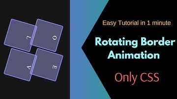 Pure CSS Rotating Box Border Animation | Perfect for Beginners | Rotating Animation | Quick & Easy |