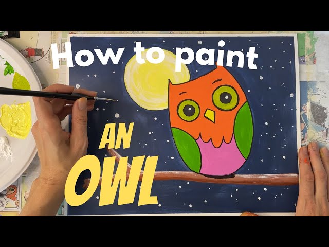 My First Painting! Make your own Baby paint - Emma Owl