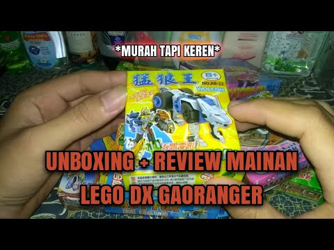 UNBOXING REVIEW DAN MERAKIT MAINAN  LEGO DX GAORANGER LOW 