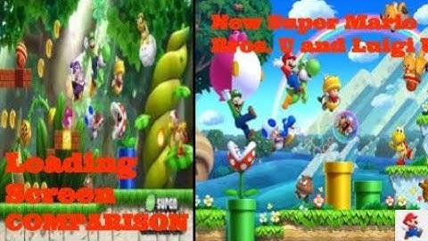 New Super Mario Bros. U and Luigi U Loading Screen Comparison
