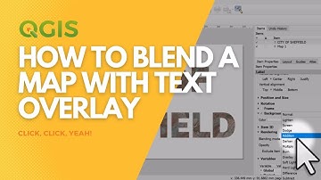 Blend text with map in Print Layout in QGIS