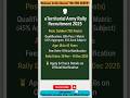 Territorial Army 🪖 Rally 2025 - 716 Soldier Post's! #job #govtjobs #diwali #armyforce #army #gk