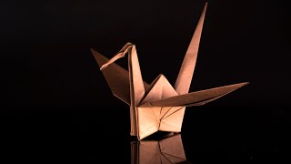 How to make a paper crane. Origami