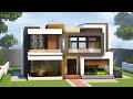 Minecraft how to build a modern house  tutorial