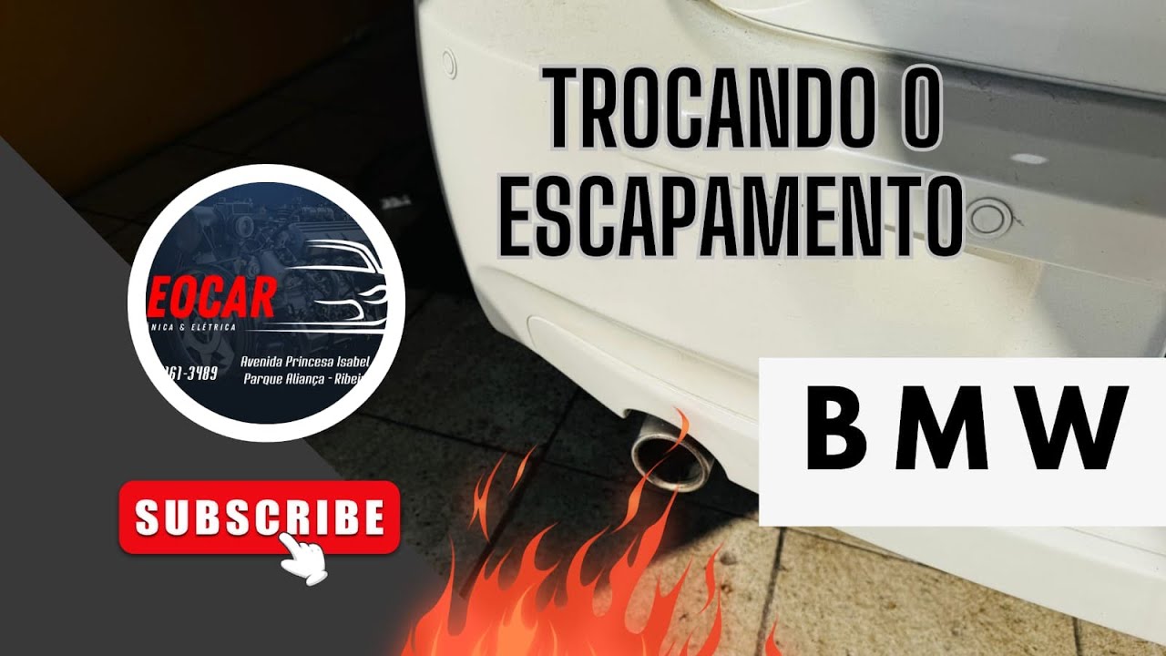 Escapamento direção bmw 118 i