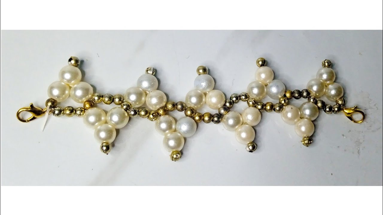 Beaded bracelet |Bracelet banane ka tarika|Bracelet making|Bracelet design|Bracelet ideas