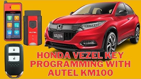 Honda Vezel | Smart key programming | Autel | KM100 | add key