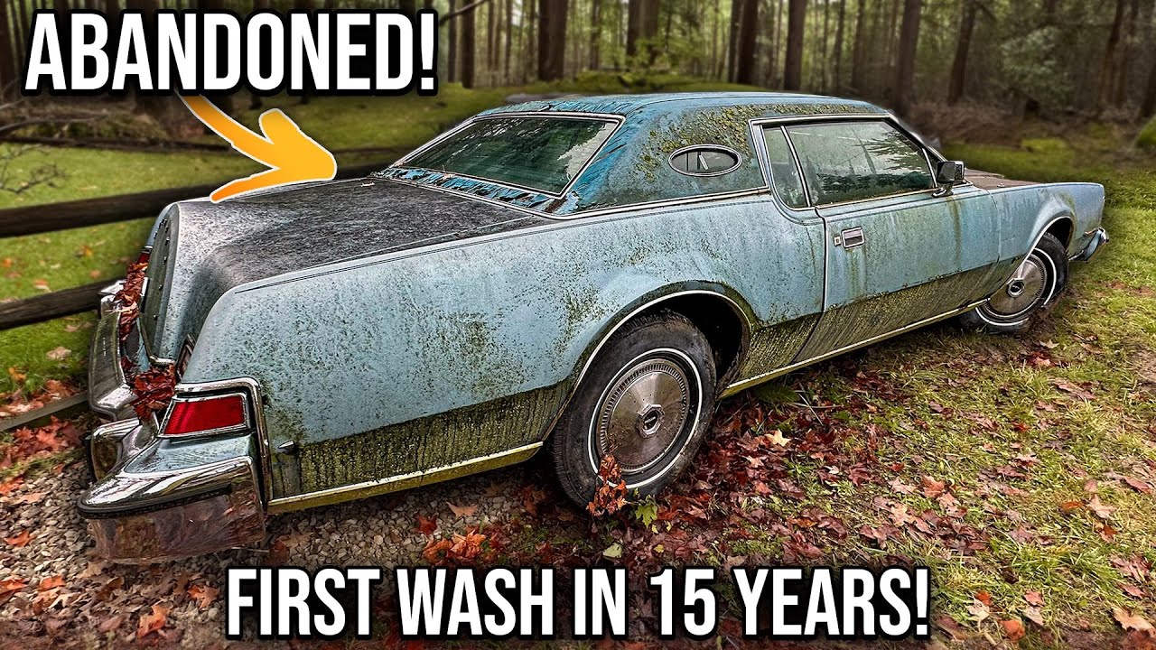 Disaster Barnyard Find | Lincoln Continental | First Wash in 15 Years! | Car Detailing Restoration