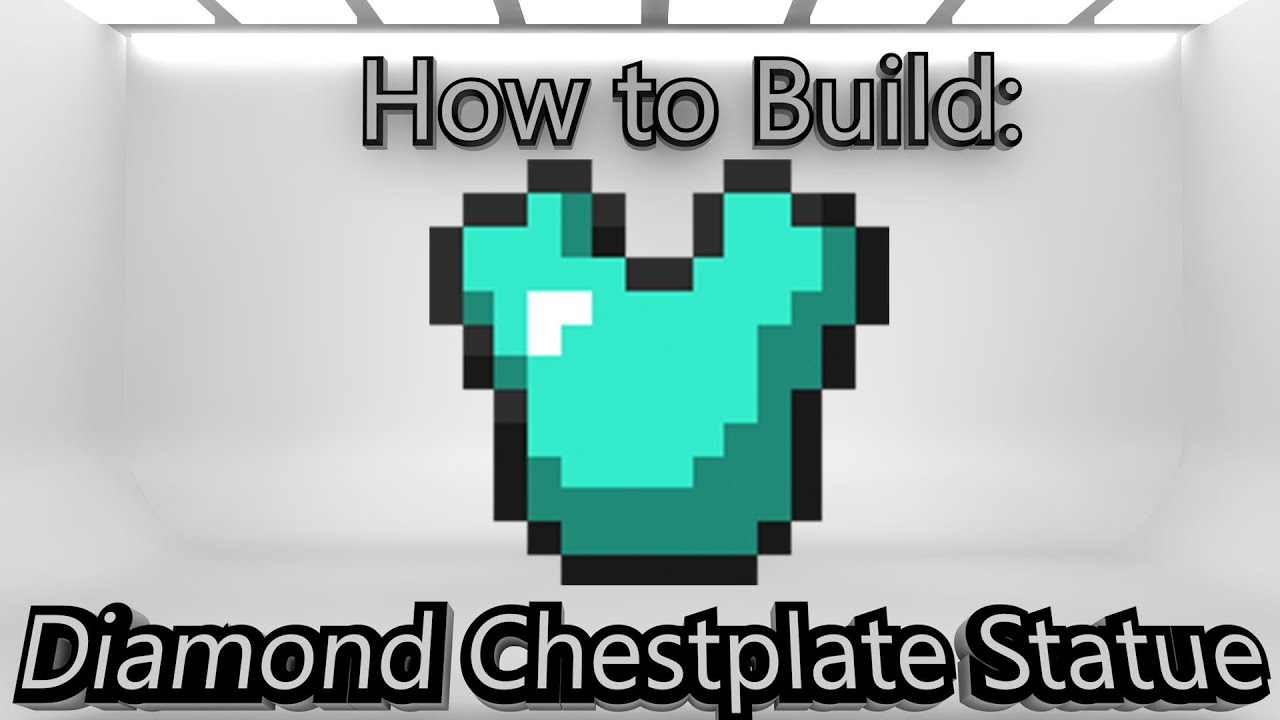 Minecraft How To Make A Diamond Chestplate Statue Youtube
