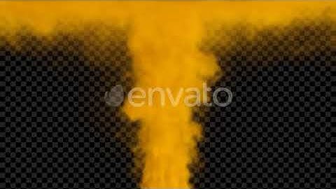 Orange Smoke Going Up And Hitting Ceiling | Motion Graphics - Envato elements