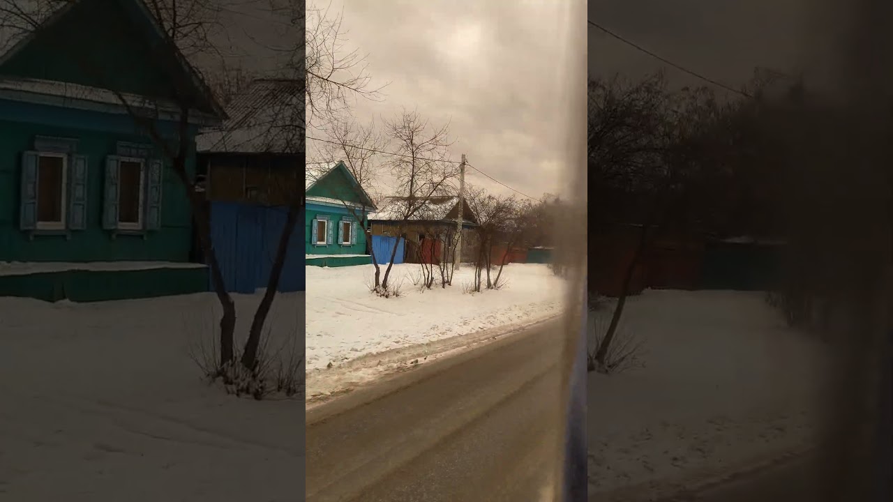 Amur Russia NEAR CITY Subudhani snowfall