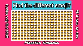 ANY ONE CAN FIND THE DIFFERENT EMOJI ||Whatsapp Emoji Puzzles ||odd one out |Part 3 #Maestrothinking screenshot 4