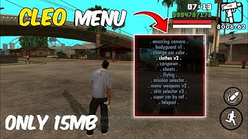 How to Install CLEO Mods on Mobile | GTA SA CLEO Tutorial🔥🔥🔥