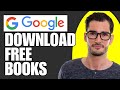 How to download free ebooks from google books legally