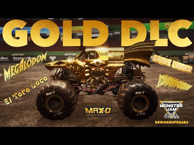 Monster Jam Gold Truck Bundle