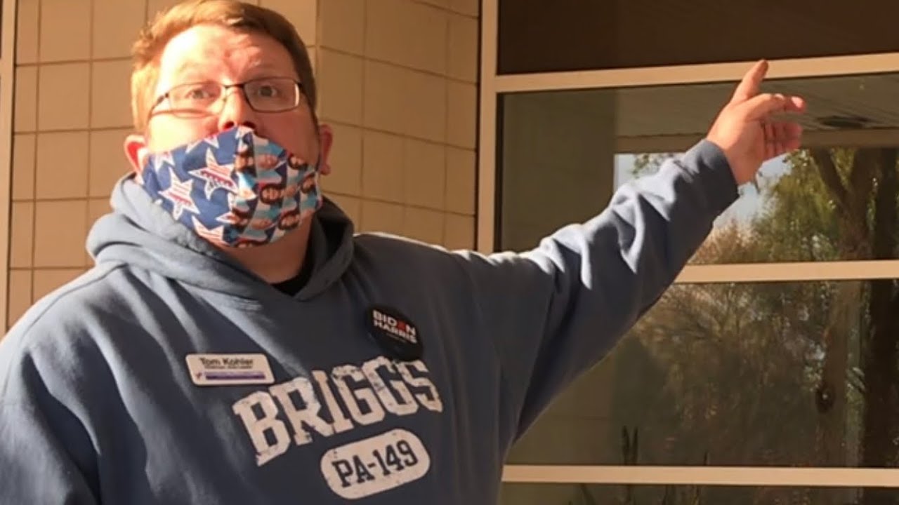 Polling location really hates cameras