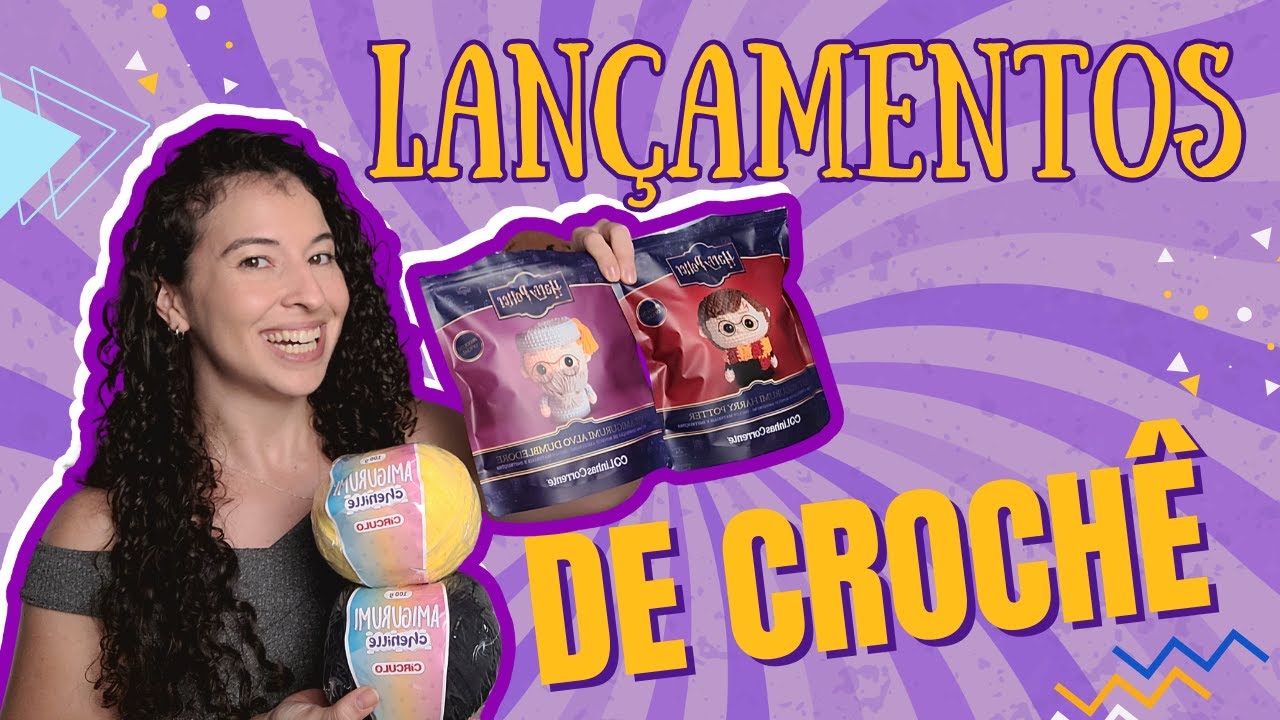 REVIEW LANÇAMENTO DE CROCHÊ FIO AMIGURUMI CHENILLE E KIT HARRY POTTER AMIGURUMI E KIT DUMBLEDORE