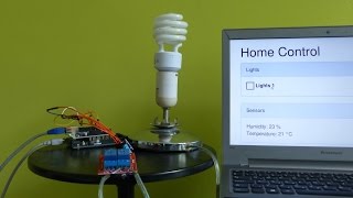 Arduino: Light Control and Temperature Sensor on Web Interface