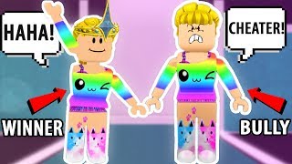 I COPIED MY BULLY'S OUTFIT AND WON! Roblox Fashion Frenzy | Roblox Funny Moments screenshot 4