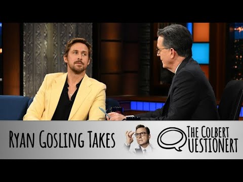 Ryan Gosling Takes The Colbert Questionert