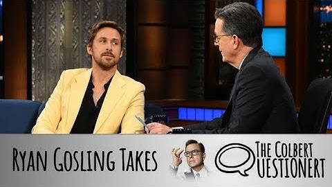 Ryan Gosling Takes The Colbert Questionert