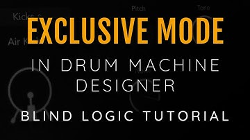 Tips To Set Up Exclusive Mode In Drum Machine Designer For Blind Logic Pro Users Using VoiceOver
