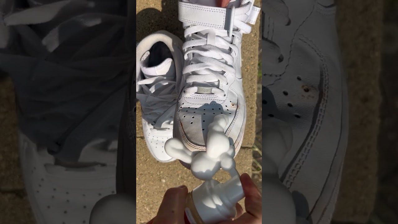 Hot sauce on white shoes is TOUGH. Thankfully our Sneaker Whitener cam