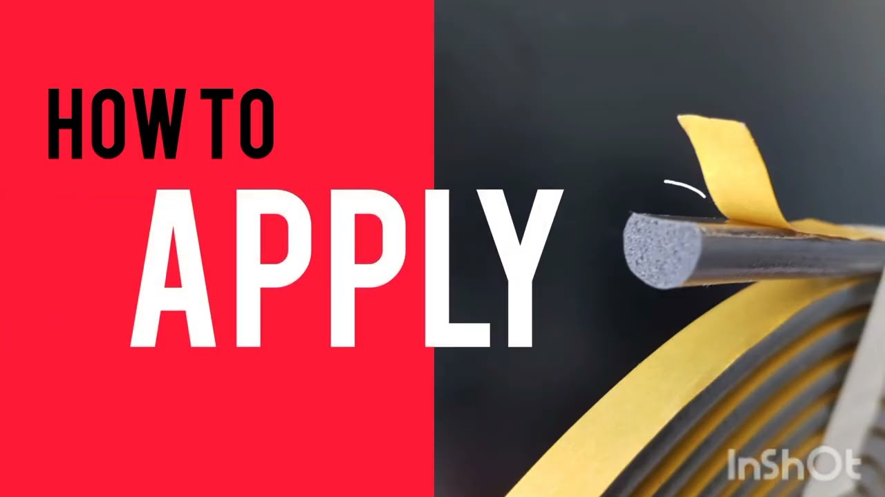 How to apply Self_Adhesive Polyurethane Sealing Gasket ? - YouTube