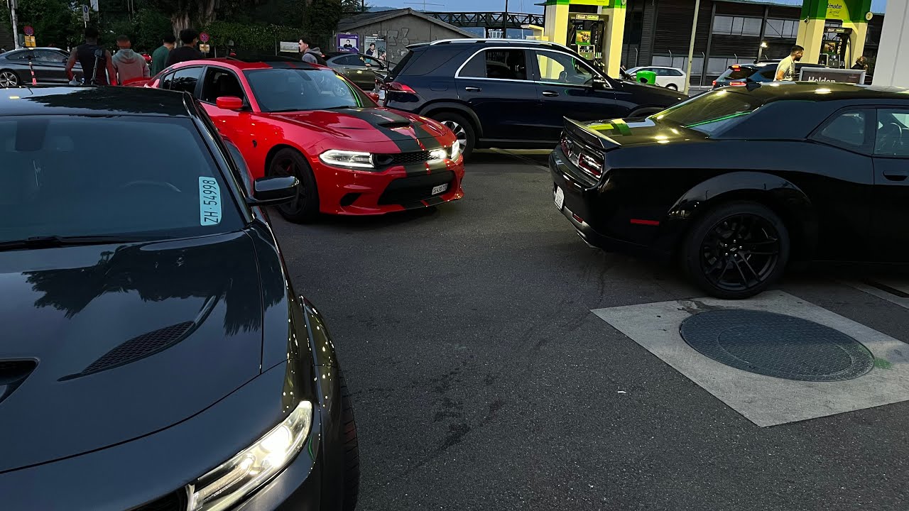 4 HELLCATS SCATPACKS AND Z06 TERRORIZE ZURICH
