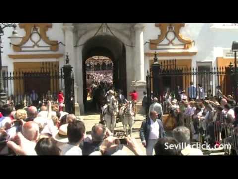 La Maestranza el día de la Exhibición de Enganches sevilla fc