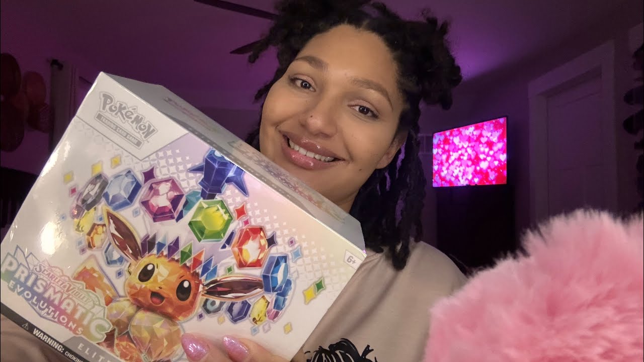 ASMR/ Opening the new Prismatic Evolutions with a special guest appearance 💕