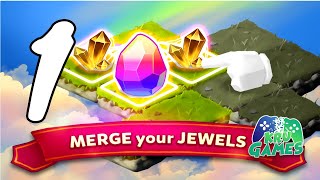 Merge Jewels: Gems Merger Evolution games Gameplay Walkthrough #1 (Android, IOS) screenshot 2