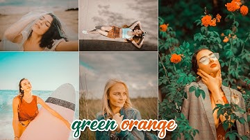 Green & Orange Camera Raw Preset|Photoshop CC Tutorial