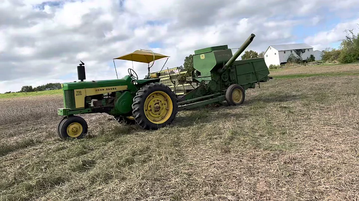 John Deere 730 and 42 Combine