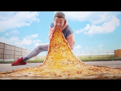 I Made the World Biggest Slice of Pizza... and Ate It All!