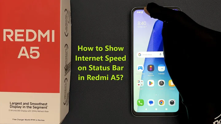 How to Show Internet Speed on Status Bar in Redmi A5?