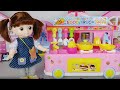 Baby doll food truck shop and kitchen surprise eggs food cooking toys 아기인형 푸드 트럭 서프라이즈 에그 주방놀이 장난감