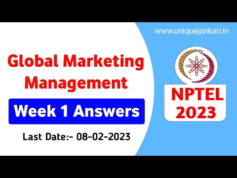 marketing management 1 nptel assignment answers