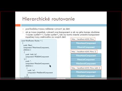 Náhľad videa: Moderné webové technológie 10 - Angular - Hierarchické routovanie, loadChildren, Http header