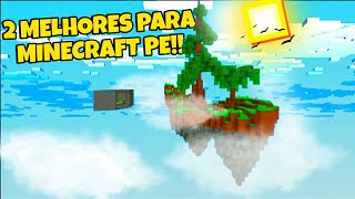 OS 2 MELHORES MAPAS DE SKY BLOCK PARA O MINECRAFT PE 1.16 COM MISSÕES !! screenshot 3