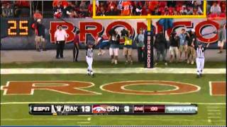 Janikowski ties record, 63 yard field goal 1080p
