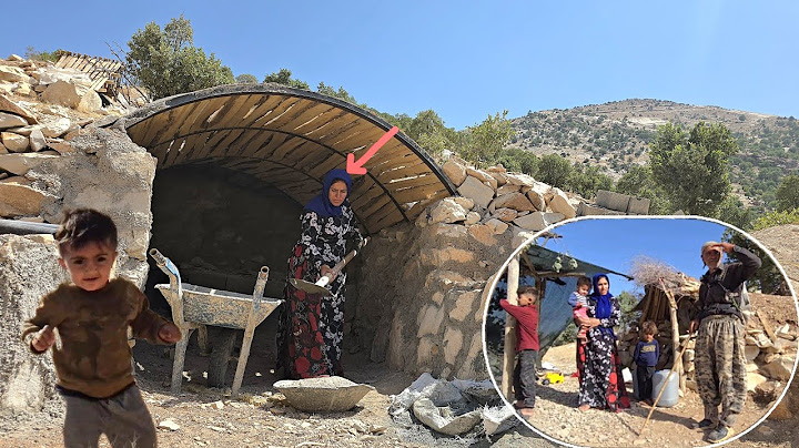 Duties of a nomadic mother: maintaining the garden, building a magical cave
