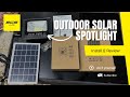 45w Outdoor Solar Spotlight | Pasang Lampu Solar