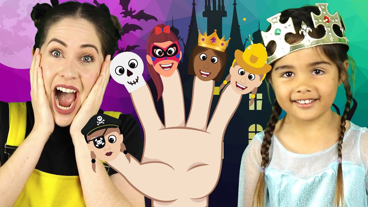 Five Finger Family Halloween song for kids Jiggle Jam YouTube