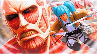 JUGUÉ AL MEJOR JUEGO DE ATTACK ON TITAN EN ROBLOX