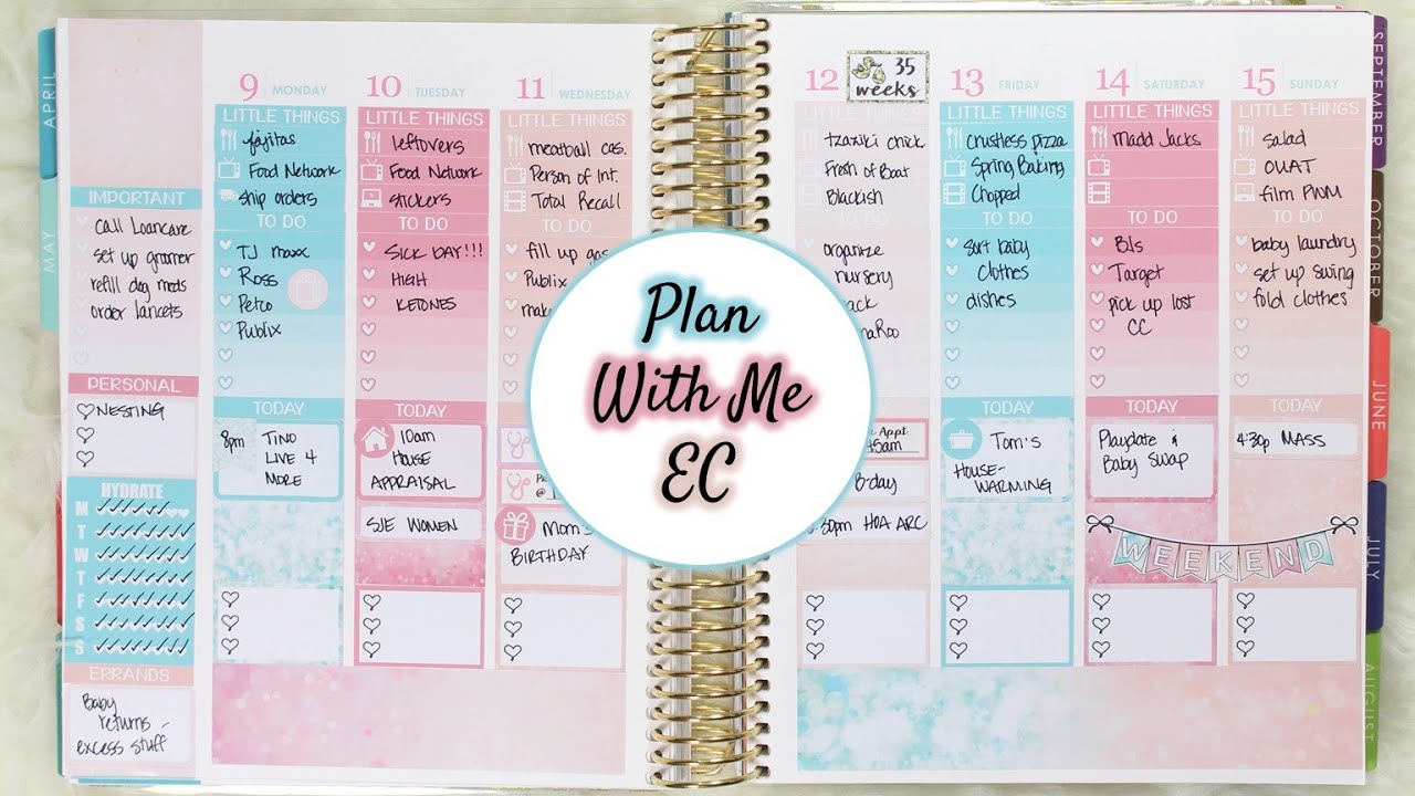 Plan With Me | May Bokeh (Erin Condren Vertical) makeup artist choice
