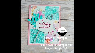 Stampin' Up! Unbounded Beauty Card  6/7/24