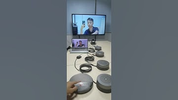 wireless cascading conference speakerphone for office